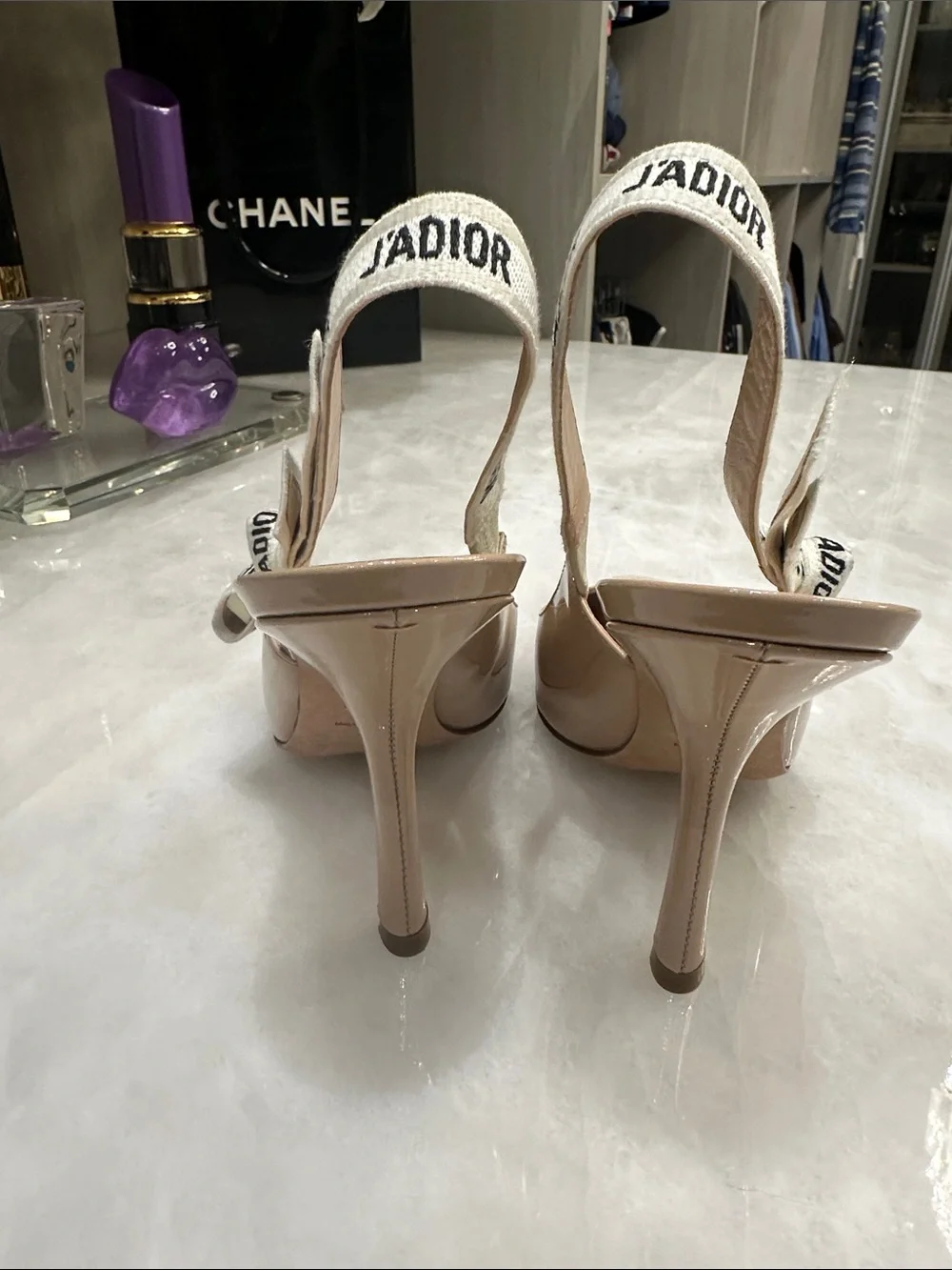 Christian Dior J'Adior patent leather sling back Pump - Picture 3 of 9